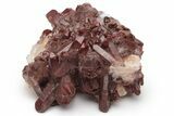 Natural, Red Quartz Crystal Cluster - Morocco #232854-1